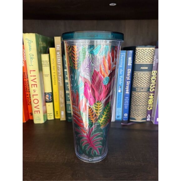 Starbucks Aloha Beetle Tropical Island Jungle Metallic Travel Tumbler Venti 24oz - Picture 15 of 16